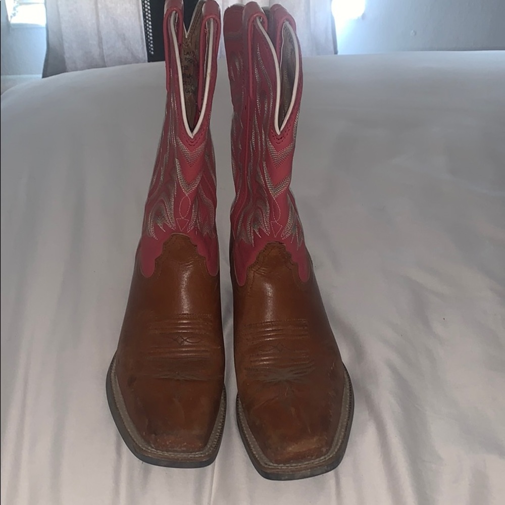 pink tony lama boots